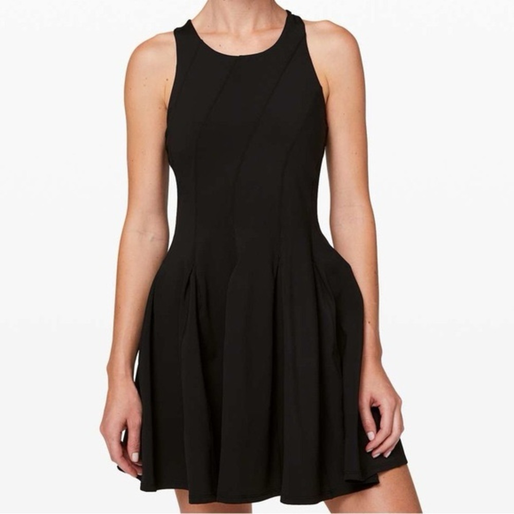 NWOT Lululemon Court Crush Tennis Dress - Black Size 4